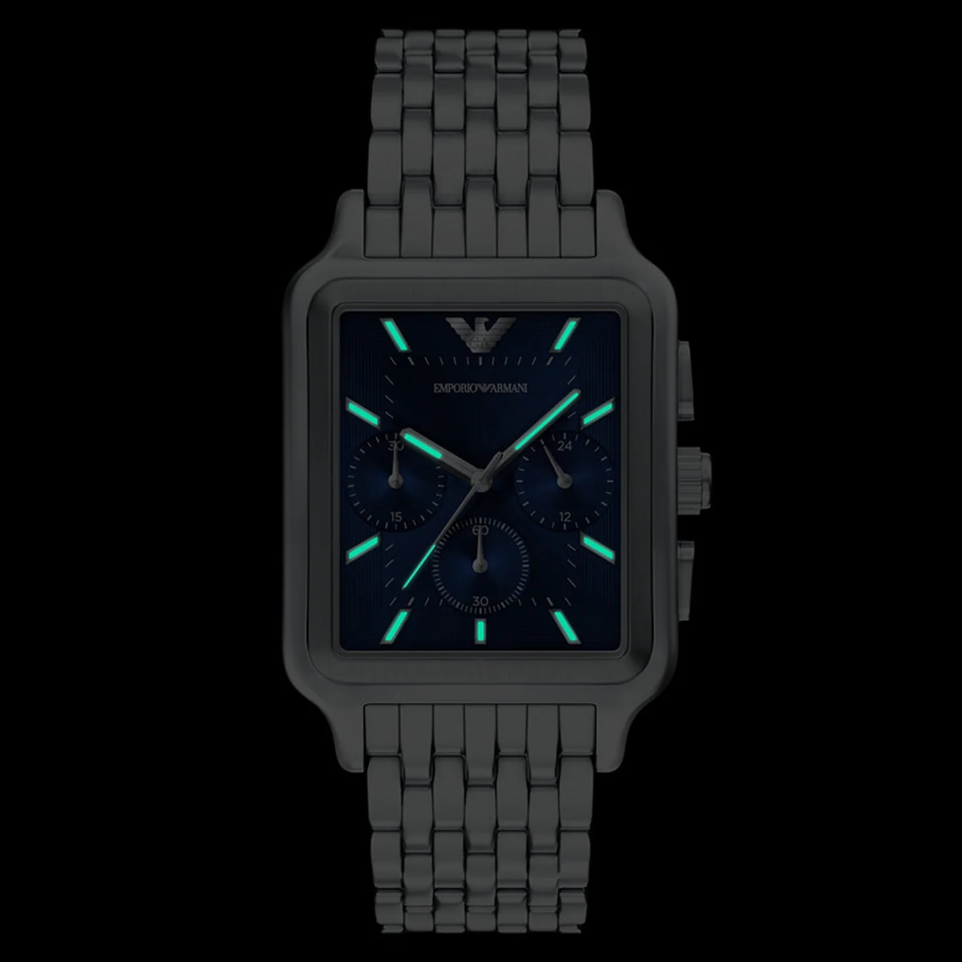 Emporio Armani Rectangular Blue Dial Watch AR11750 - Image 5
