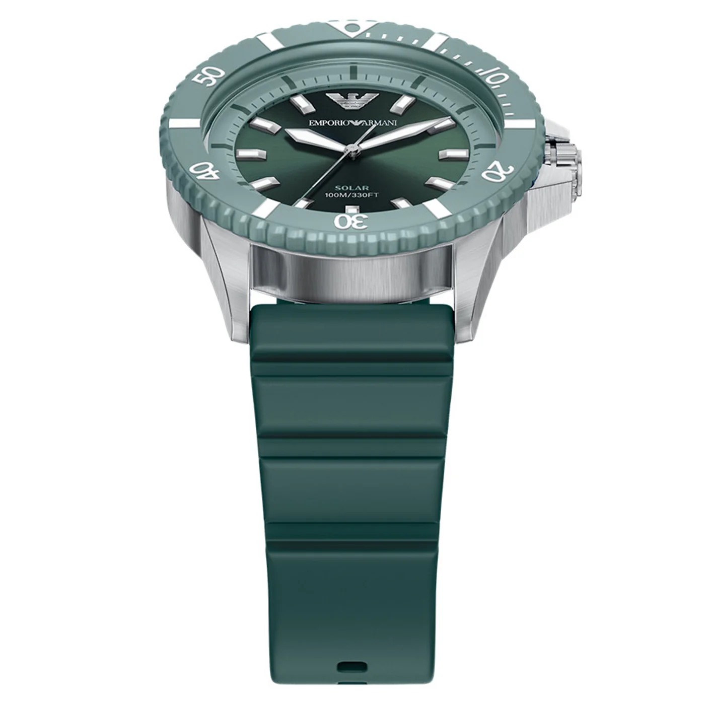 Emporio Armani World Explorer Green Dial Solar Watch AR11786 - Image 4