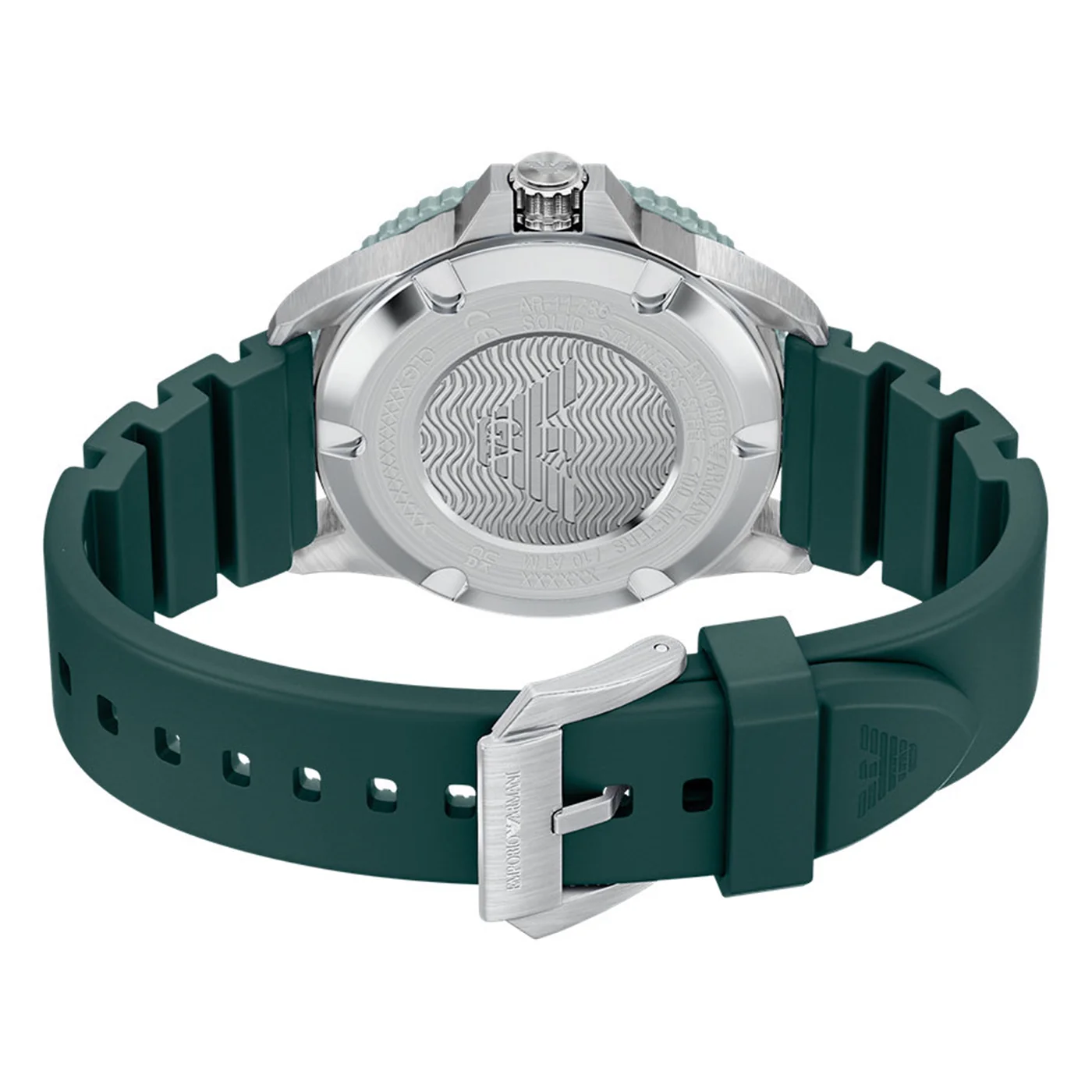 Emporio Armani World Explorer Green Dial Solar Watch AR11786 - Image 8