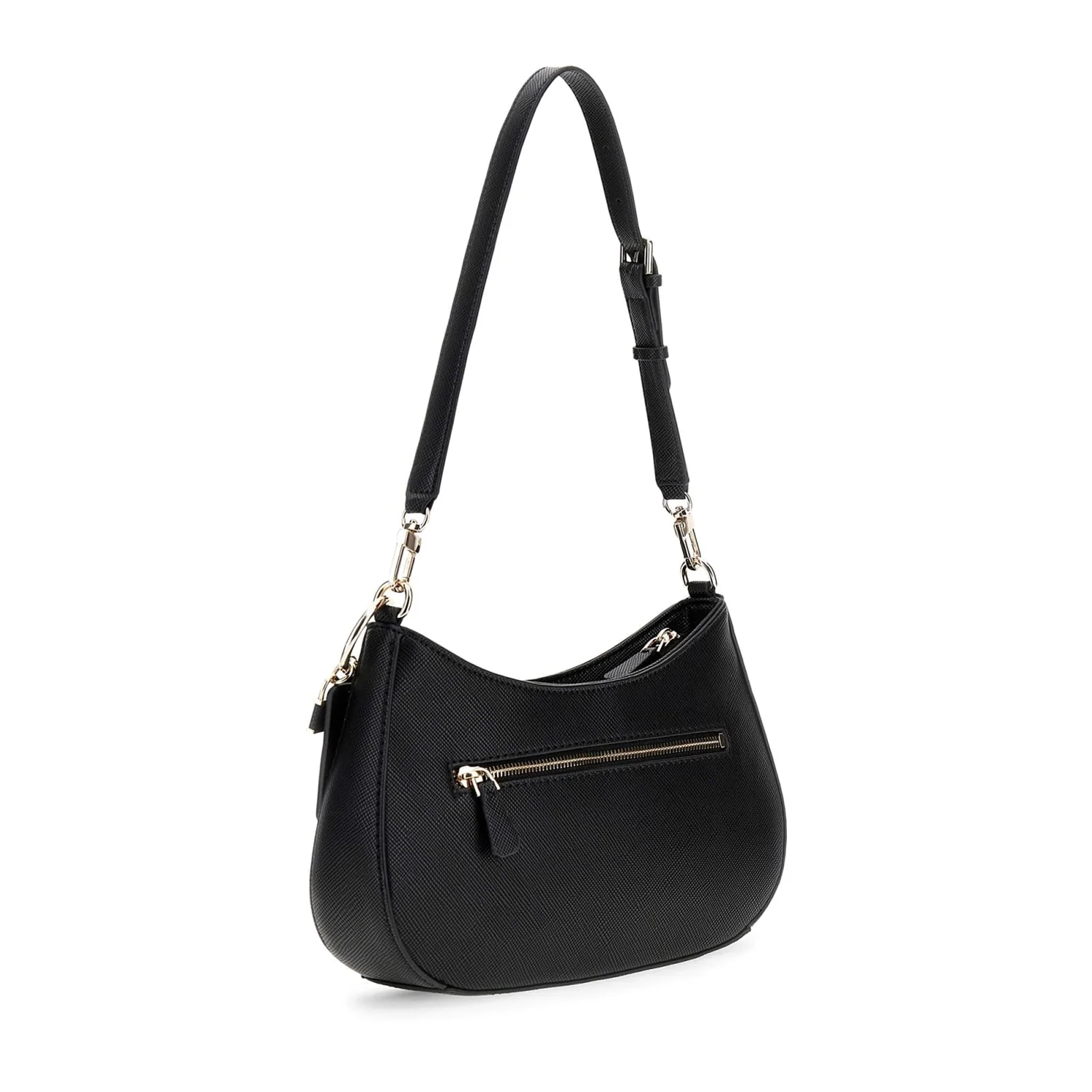 Guess Noelle Black Top Zip Shoulder Bag HWZG96-72180-BLA - Image 3