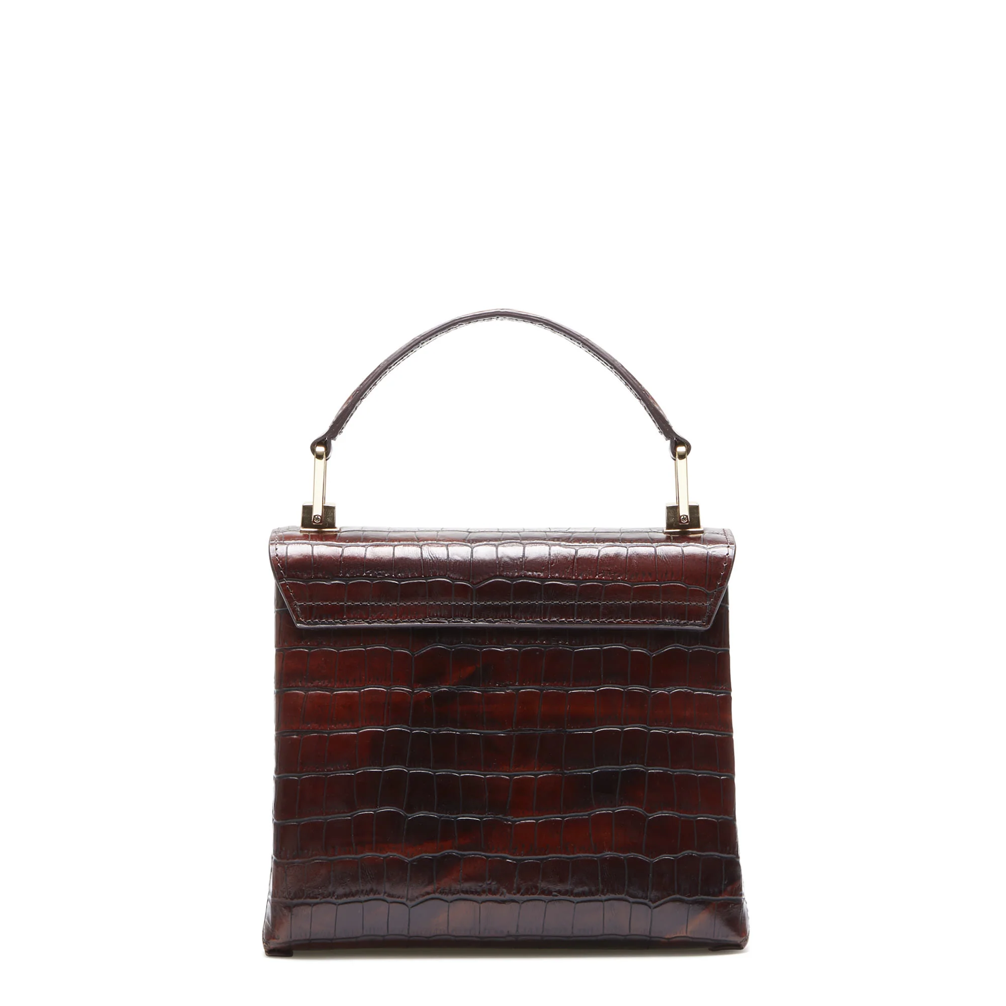Isabel Bernard Femme Forte Heline Croco Brown Handbag IB21013 - Image 7