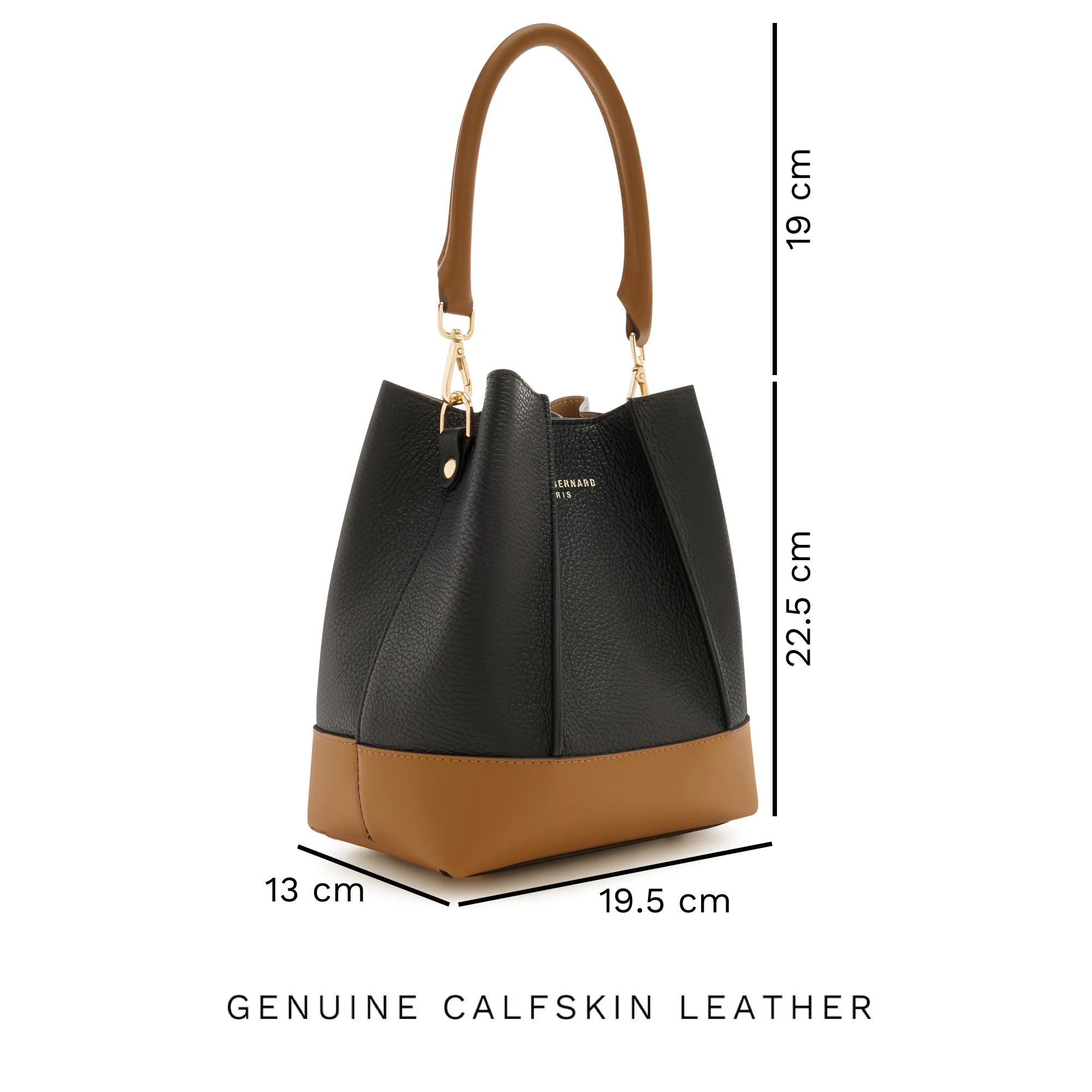 Isabel Bernard Femme Forte Minette Black Calfskin Handbag IB21114-001 - Image 10