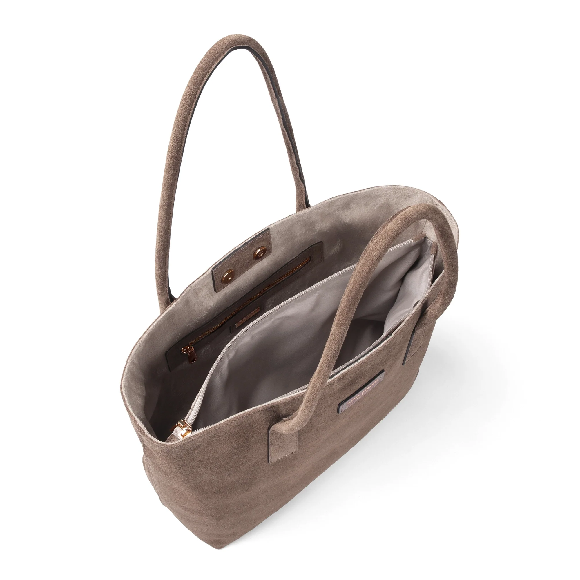 Isabel Bernard Honoré Elin Taupe Suede shoulder bag IB25111-178 - Image 4