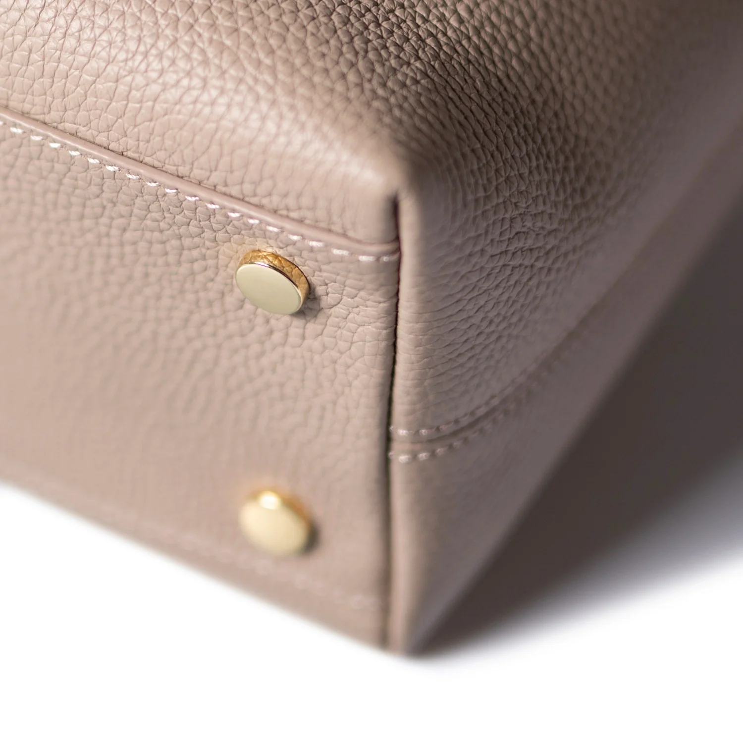 Isabel Bernard Honoré Nata Taupe Leather Shopper of Calfskin Leather IB25086-078 - Image 8