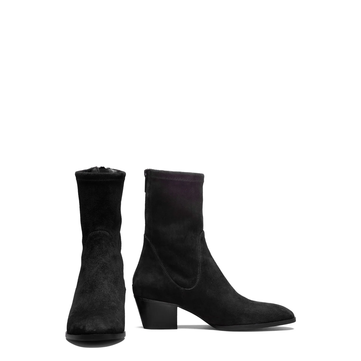 Isabel Bernard Vendôme Estelle Black Stretch Suede Boots IB53013-101-37 - Image 6