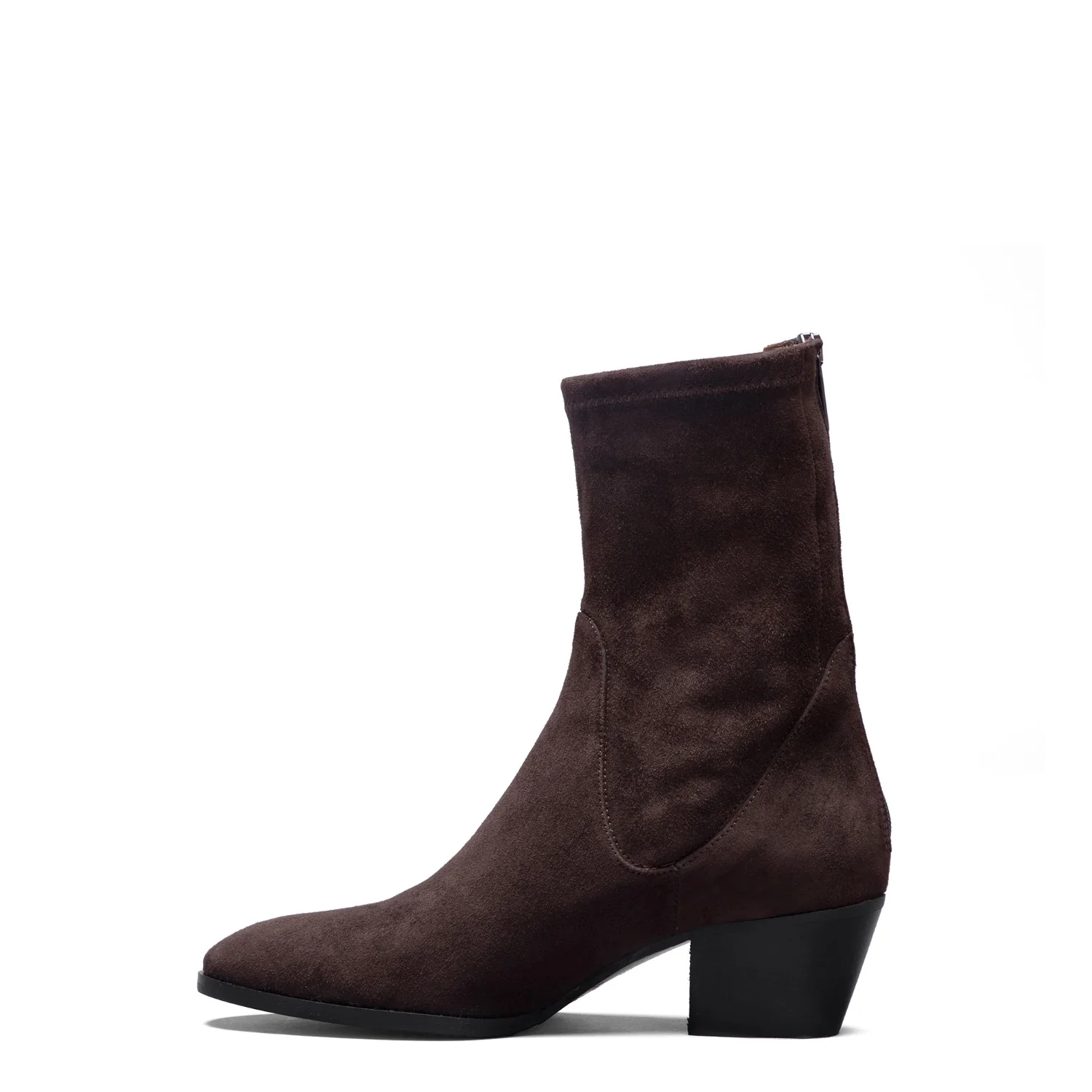 Isabel Bernard Vendôme Estelle Brown Stretch Suede Boots IB53013-130-38 - Image 4
