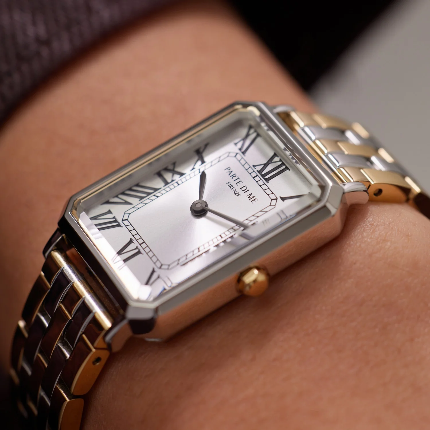 Parte di Me Orologio rectangular ladies watch gold coloured and silver PDM09022 - Image 3