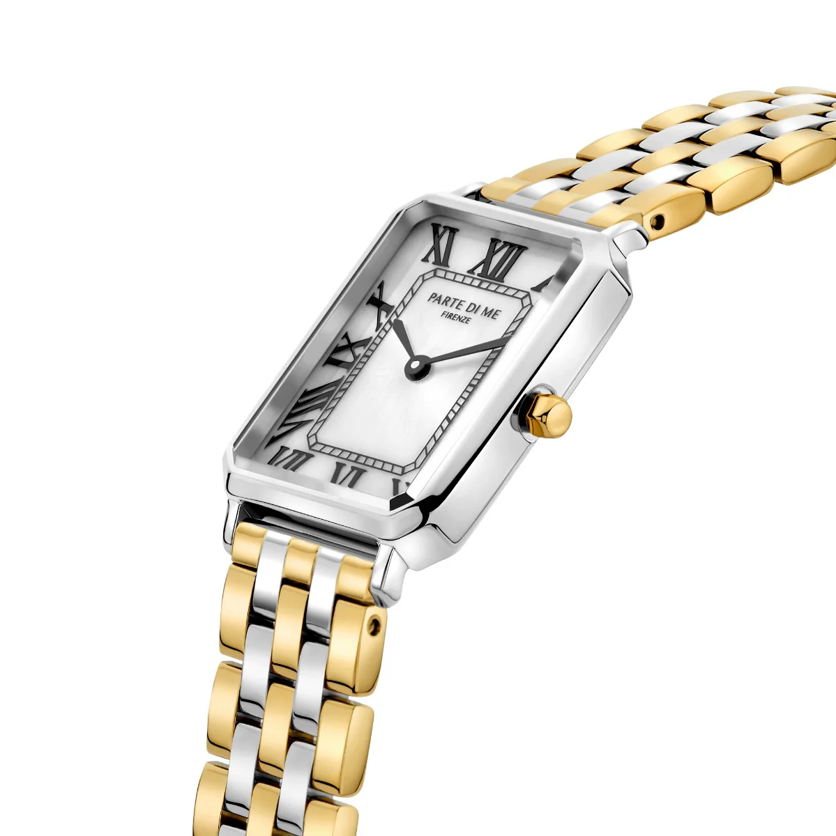 Parte di Me Orologio rectangular ladies watch gold coloured and silver PDM09022 - Image 4