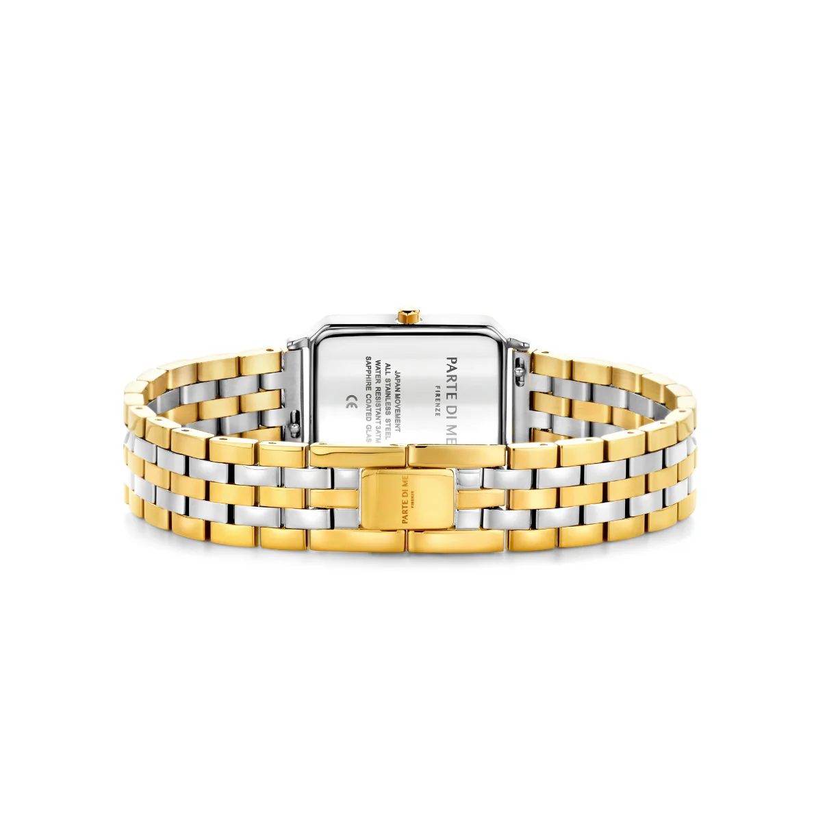 Parte di Me Orologio rectangular ladies watch gold coloured and silver PDM09022 - Image 5