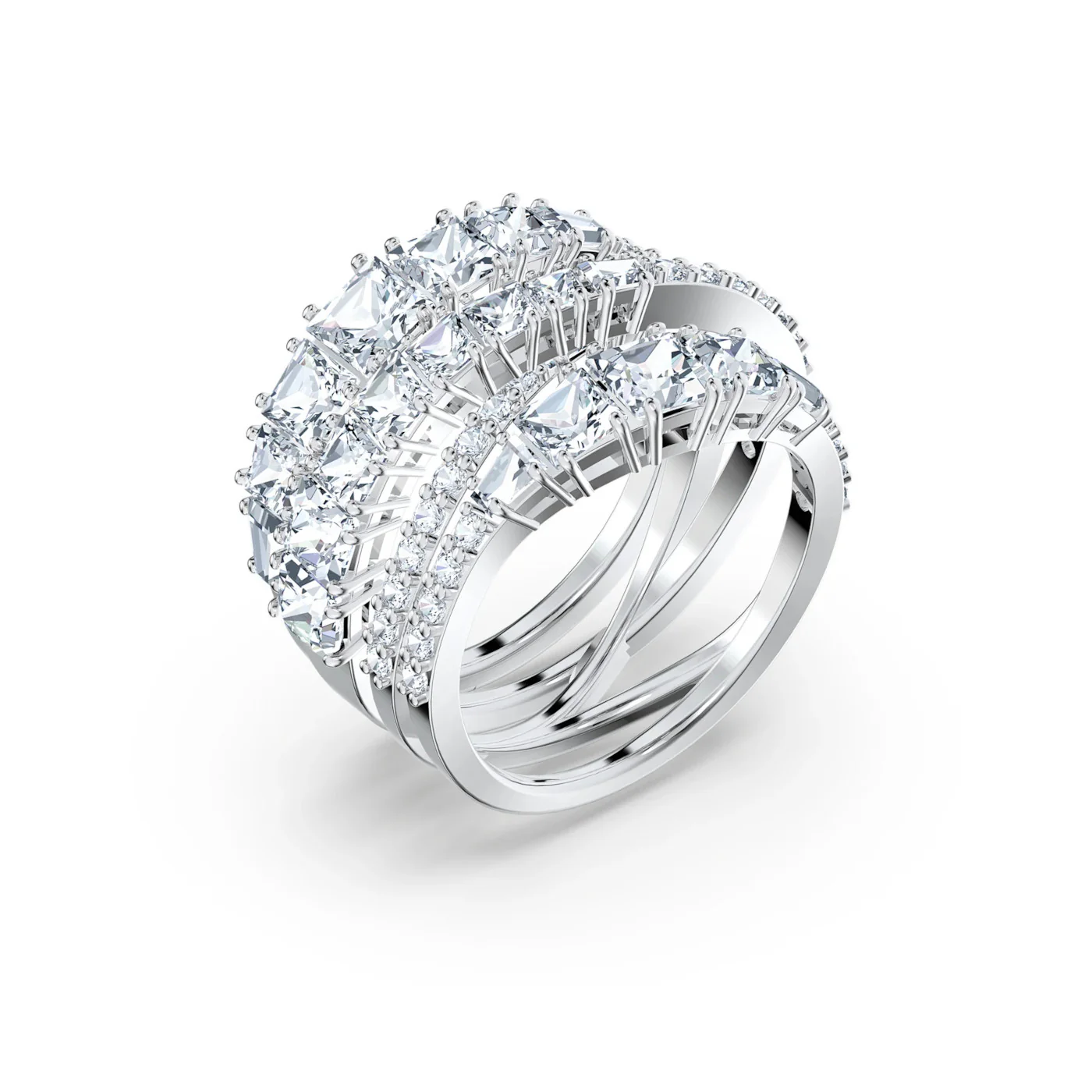 Swarovski Twist Silver Ring 5584650 - Image 3