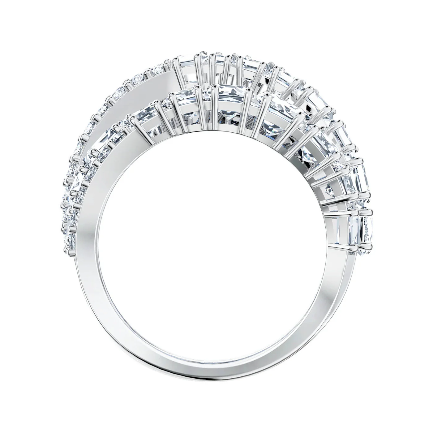 Swarovski Twist Silver Ring 5584650 - Image 4
