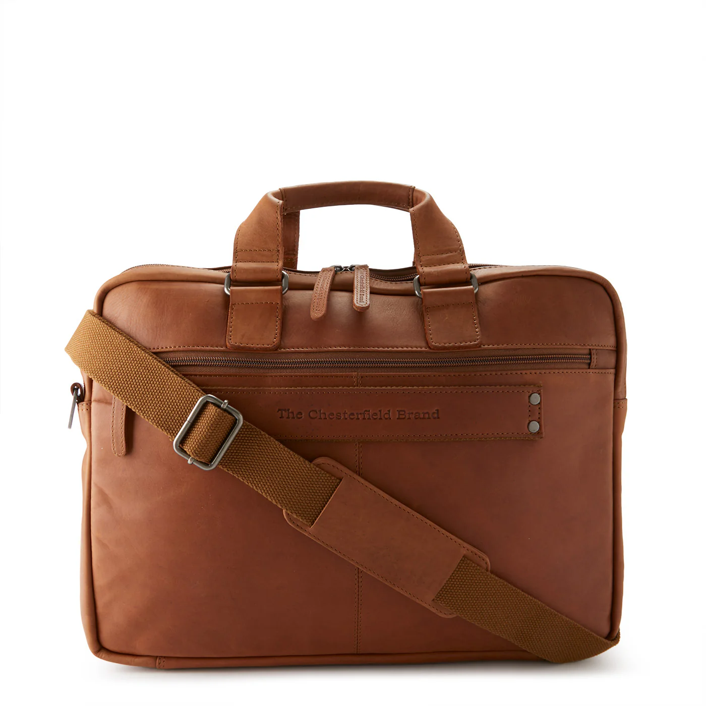 The Chesterfield Brand Cognac Briefcase C40.101031 - Image 3