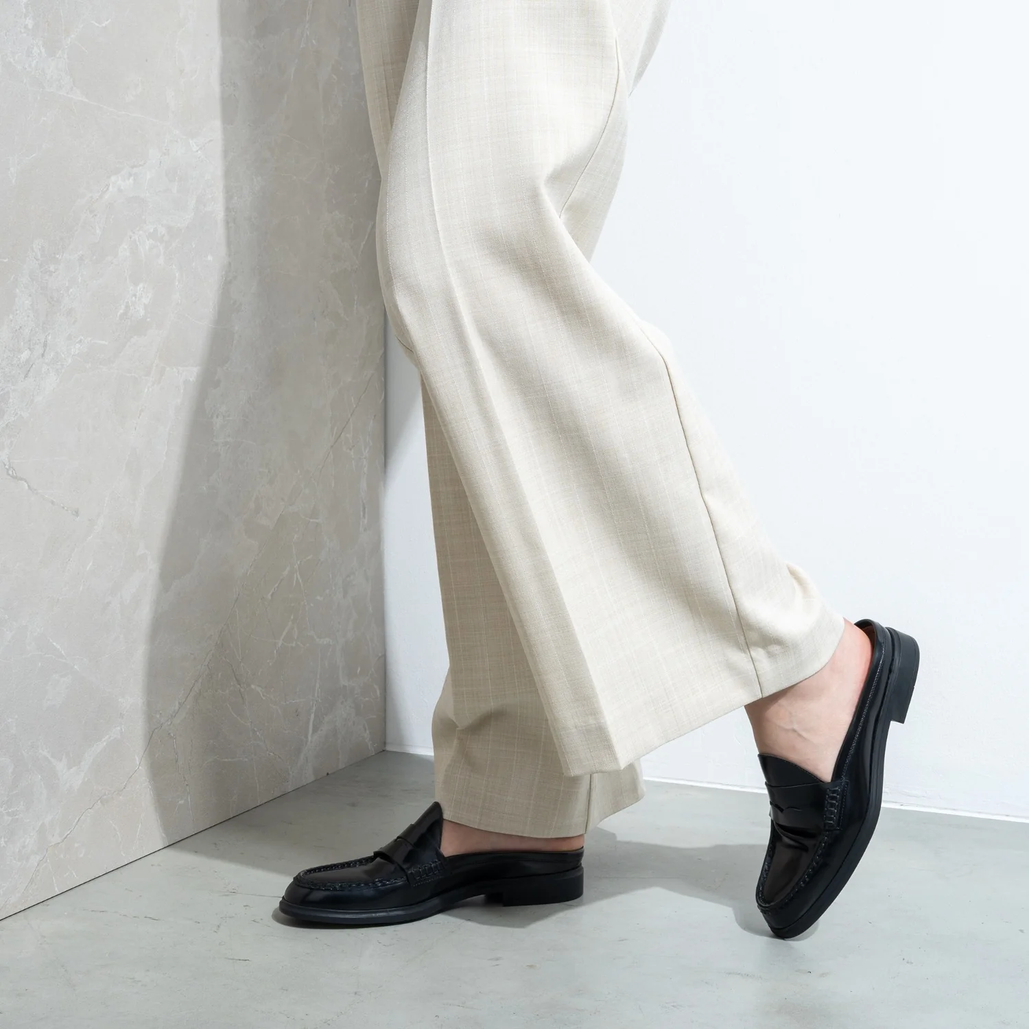 Vendôme Blandine black spazzolato leather mules IB51016-601-35 - Image 4